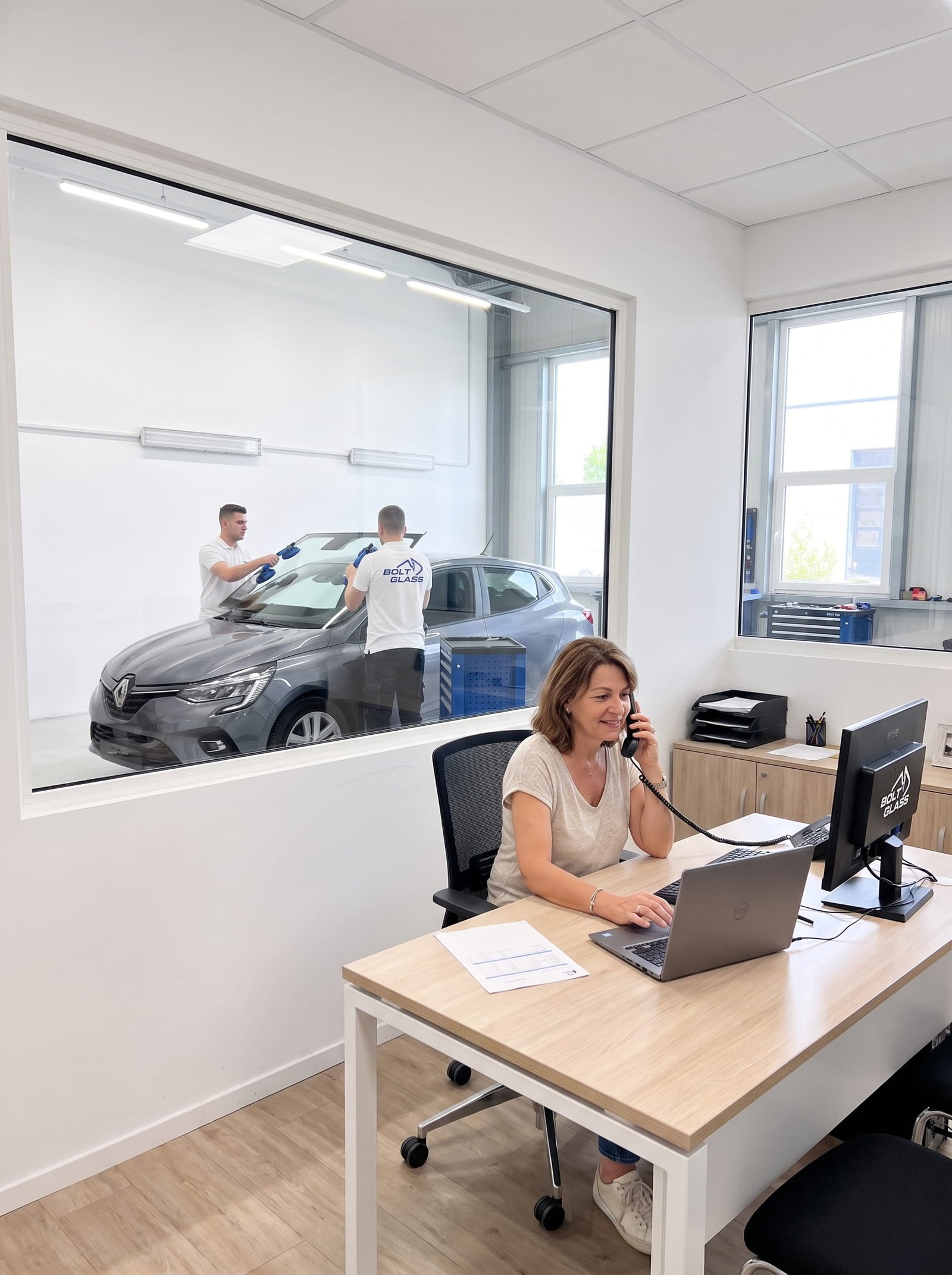 Secrétariat et équipe technique Bolt Glass